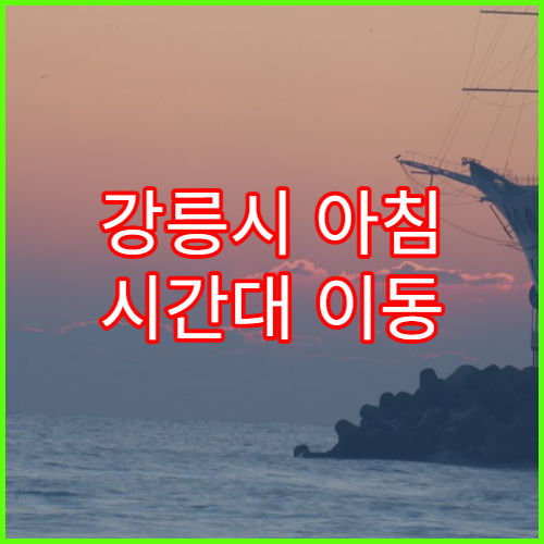 강릉시 아침 시간대 이동 편한 구간