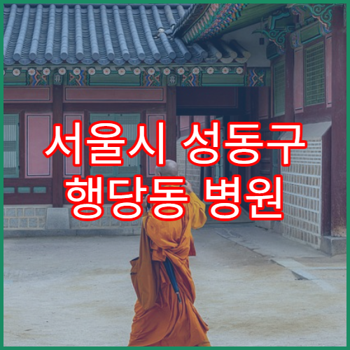 서울시 성동구 행당동 병원 초진 시 진료과 선택 기준